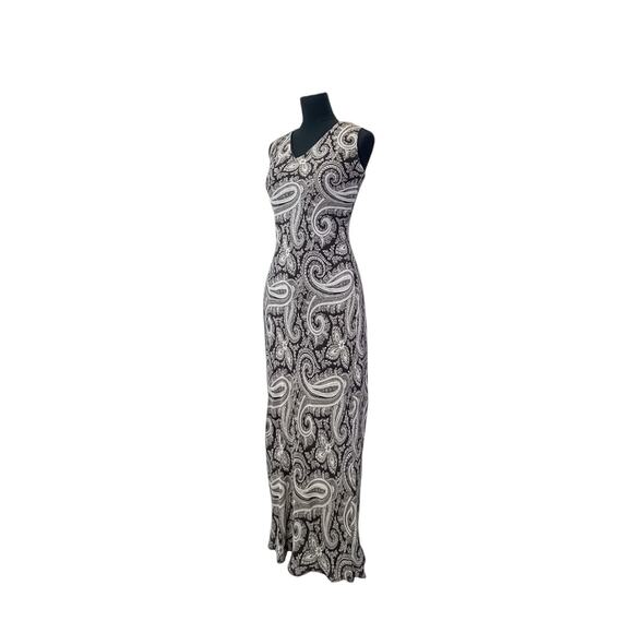 Eddie Bauer Paisley Sleeveless Maxi Dress - Size Medium - Picture 4 of 10